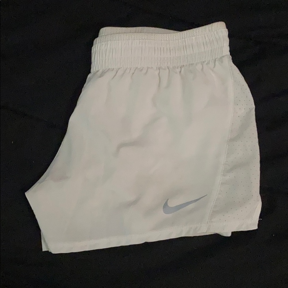 White Nike DRI-FIT running shorts!!!